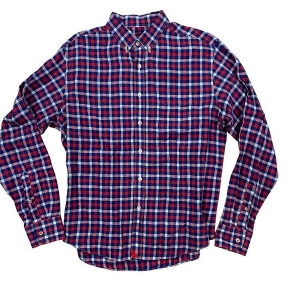 Untuckit Men's check linen Dress/casual shirt Men's size M - Picture 1 of 3